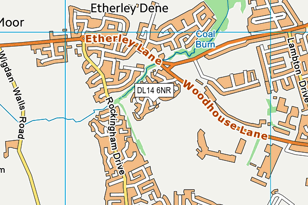 DL14 6NR map - OS VectorMap District (Ordnance Survey)