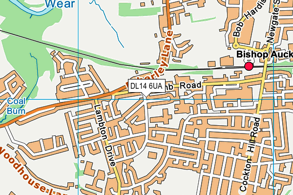 DL14 6UA map - OS VectorMap District (Ordnance Survey)