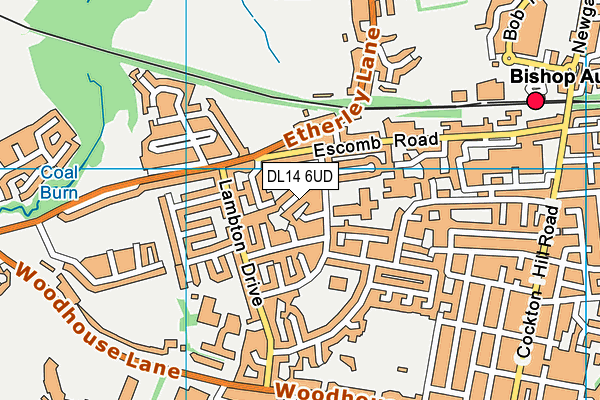 DL14 6UD map - OS VectorMap District (Ordnance Survey)