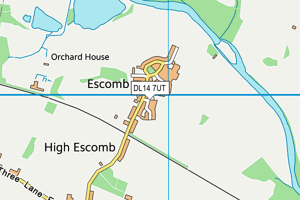 DL14 7UT map - OS VectorMap District (Ordnance Survey)