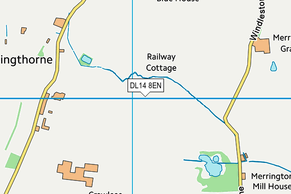 DL14 8EN map - OS VectorMap District (Ordnance Survey)