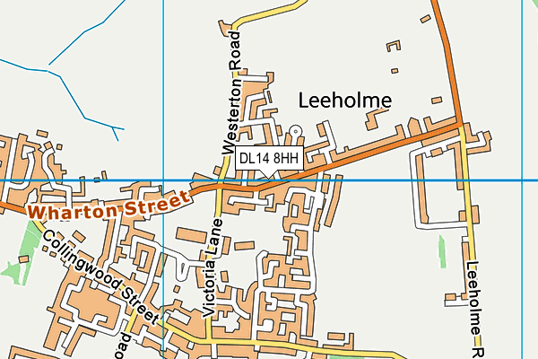 Leeholme Recreation Ground map (DL14 8HH) - OS VectorMap District (Ordnance Survey)