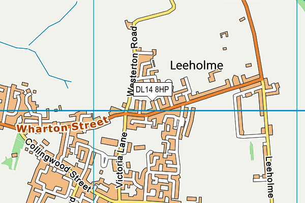 DL14 8HP map - OS VectorMap District (Ordnance Survey)