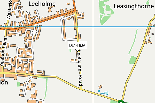 DL14 8JA map - OS VectorMap District (Ordnance Survey)
