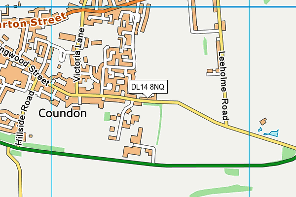 DL14 8NQ map - OS VectorMap District (Ordnance Survey)
