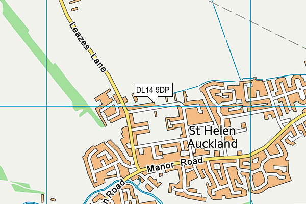 DL14 9DP map - OS VectorMap District (Ordnance Survey)