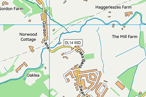 Ramshaw Primary School map (DL14 9SD) - OS VectorMap District (Ordnance Survey)