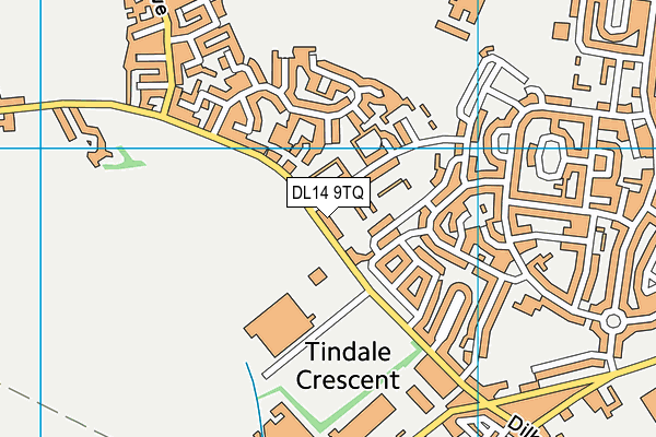 DL14 9TQ map - OS VectorMap District (Ordnance Survey)