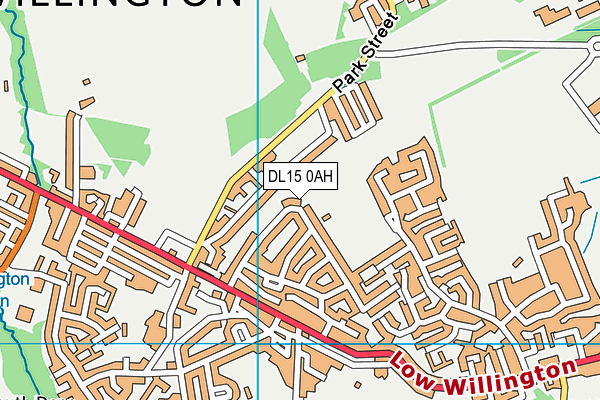 DL15 0AH map - OS VectorMap District (Ordnance Survey)