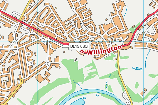 DL15 0BQ map - OS VectorMap District (Ordnance Survey)