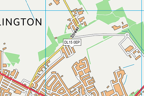 DL15 0EP map - OS VectorMap District (Ordnance Survey)