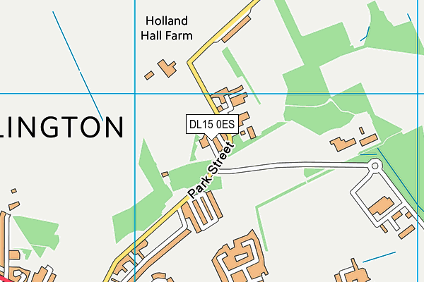 DL15 0ES map - OS VectorMap District (Ordnance Survey)