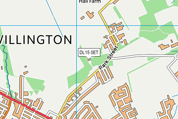 DL15 0ET map - OS VectorMap District (Ordnance Survey)