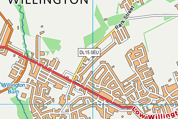 DL15 0EU map - OS VectorMap District (Ordnance Survey)
