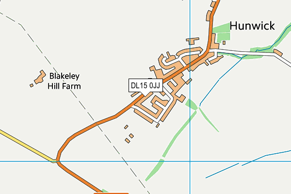 DL15 0JJ map - OS VectorMap District (Ordnance Survey)