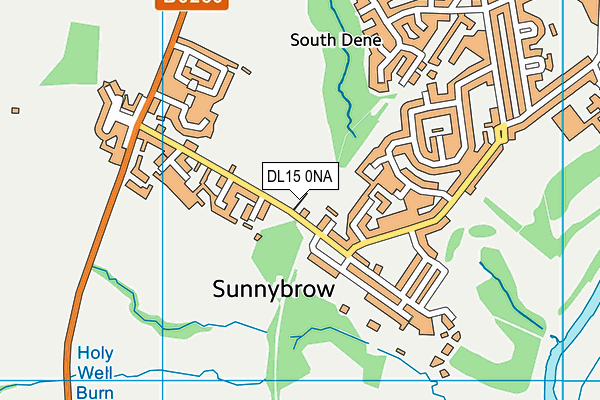 DL15 0NA map - OS VectorMap District (Ordnance Survey)