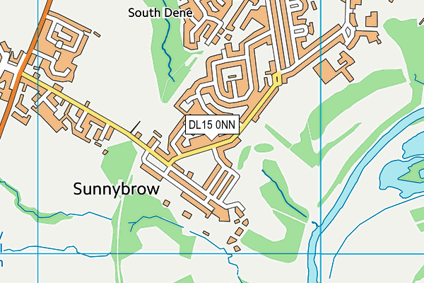 DL15 0NN map - OS VectorMap District (Ordnance Survey)