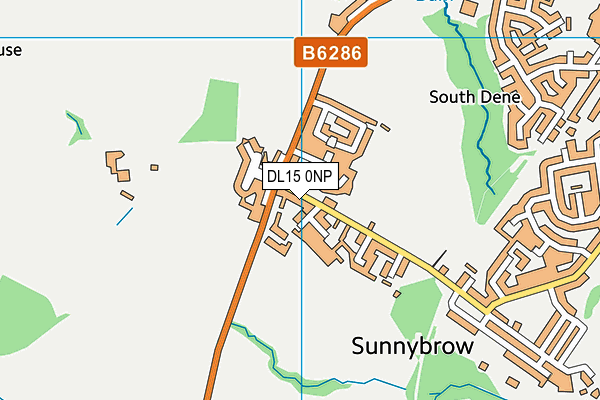 DL15 0NP map - OS VectorMap District (Ordnance Survey)