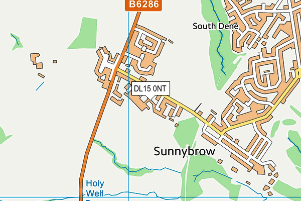 DL15 0NT map - OS VectorMap District (Ordnance Survey)