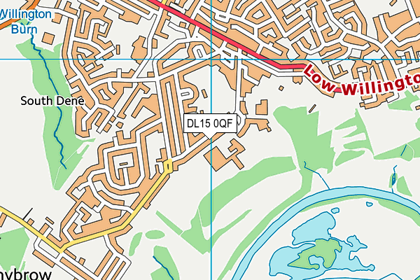 Parkside Academy map (DL15 0QF) - OS VectorMap District (Ordnance Survey)