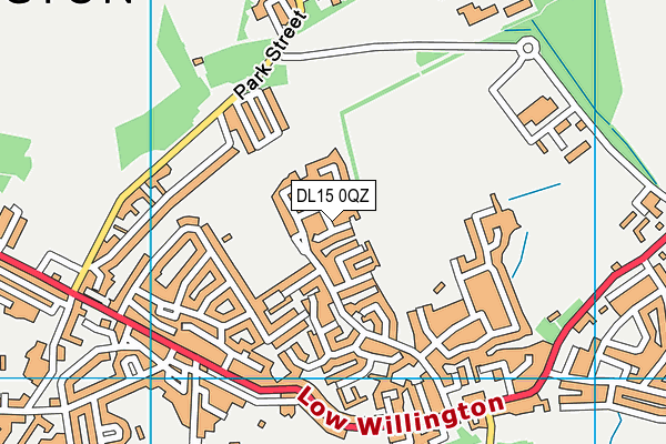 DL15 0QZ map - OS VectorMap District (Ordnance Survey)