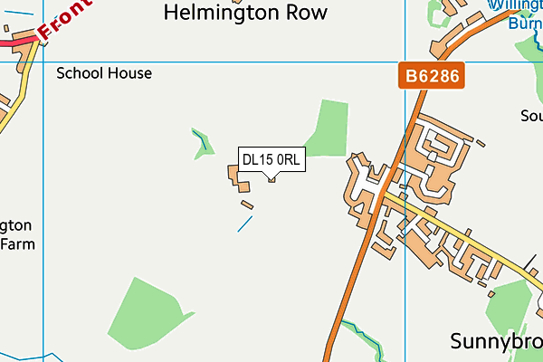 DL15 0RL map - OS VectorMap District (Ordnance Survey)