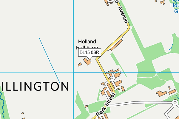 DL15 0SR map - OS VectorMap District (Ordnance Survey)