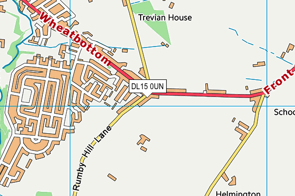 DL15 0UN map - OS VectorMap District (Ordnance Survey)