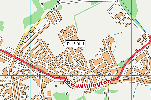 DL15 0UU map - OS VectorMap District (Ordnance Survey)