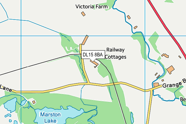DL15 8BA map - OS VectorMap District (Ordnance Survey)
