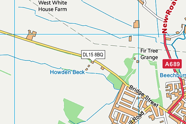 DL15 8BQ map - OS VectorMap District (Ordnance Survey)