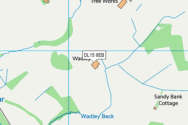 DL15 8EB map - OS VectorMap District (Ordnance Survey)