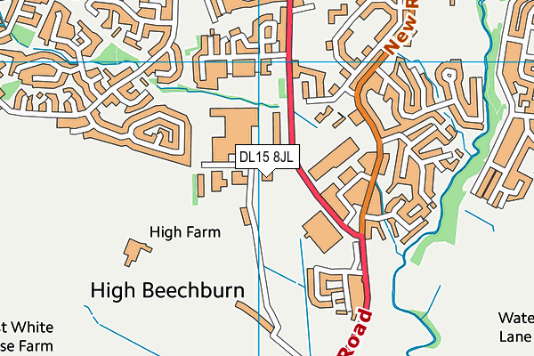DL15 8JL map - OS VectorMap District (Ordnance Survey)