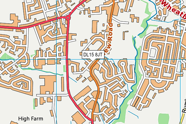 DL15 8JT map - OS VectorMap District (Ordnance Survey)