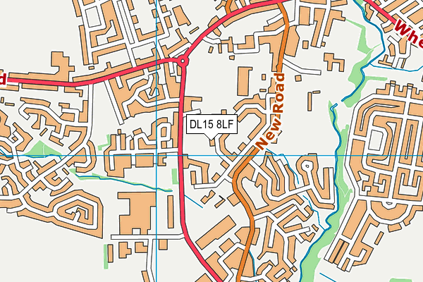 DL15 8LF map - OS VectorMap District (Ordnance Survey)