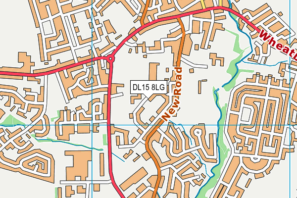 DL15 8LG map - OS VectorMap District (Ordnance Survey)
