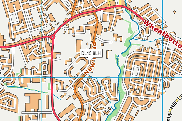 DL15 8LH map - OS VectorMap District (Ordnance Survey)