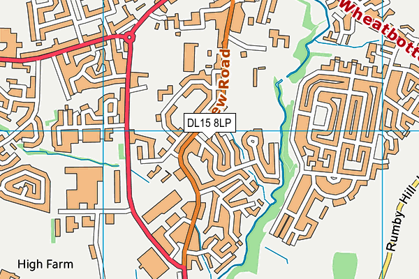 DL15 8LP map - OS VectorMap District (Ordnance Survey)