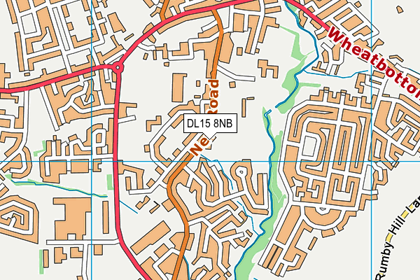 DL15 8NB map - OS VectorMap District (Ordnance Survey)