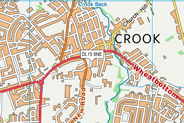 Map of LANGLEY AGENTS (CROOK) HOLDINGS LIMITED at district scale