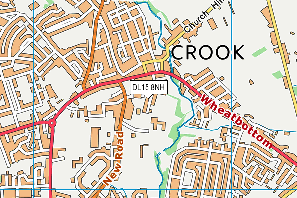 Crook Cc map (DL15 8NH) - OS VectorMap District (Ordnance Survey)