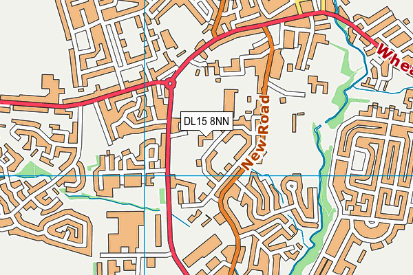 DL15 8NN map - OS VectorMap District (Ordnance Survey)