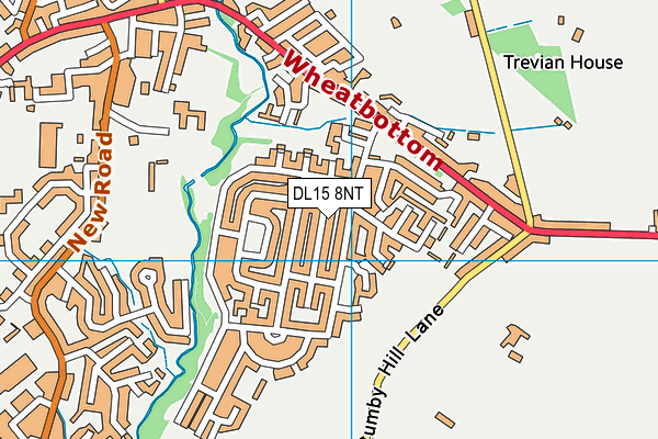DL15 8NT map - OS VectorMap District (Ordnance Survey)