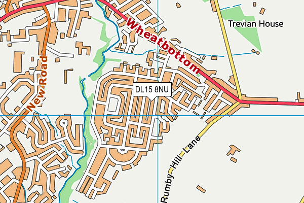 DL15 8NU map - OS VectorMap District (Ordnance Survey)