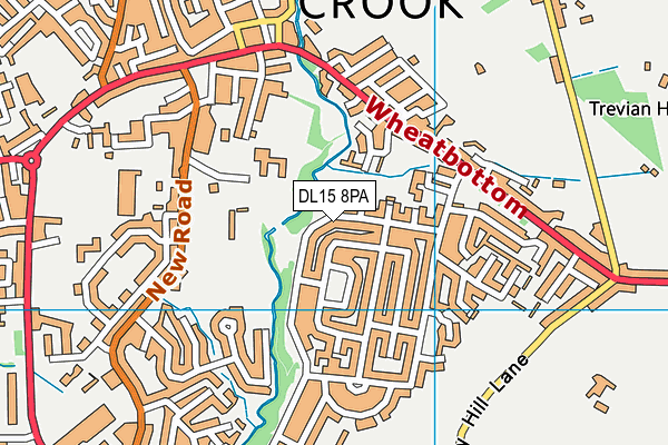 DL15 8PA map - OS VectorMap District (Ordnance Survey)