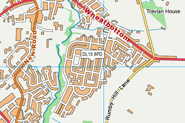 DL15 8PD map - OS VectorMap District (Ordnance Survey)