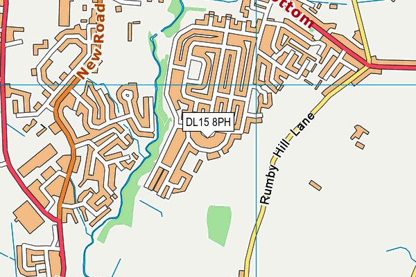 DL15 8PH map - OS VectorMap District (Ordnance Survey)