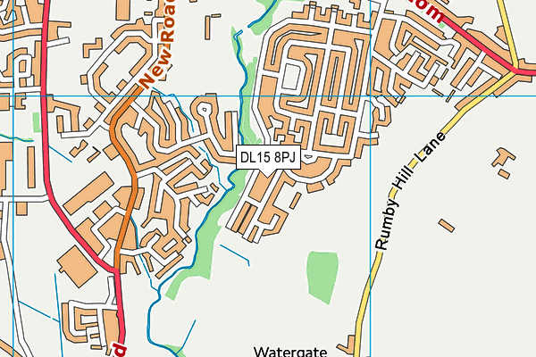 DL15 8PJ map - OS VectorMap District (Ordnance Survey)