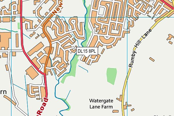 DL15 8PL map - OS VectorMap District (Ordnance Survey)