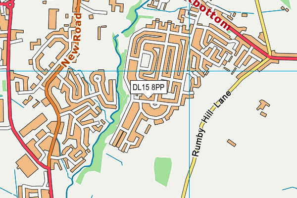 DL15 8PP map - OS VectorMap District (Ordnance Survey)